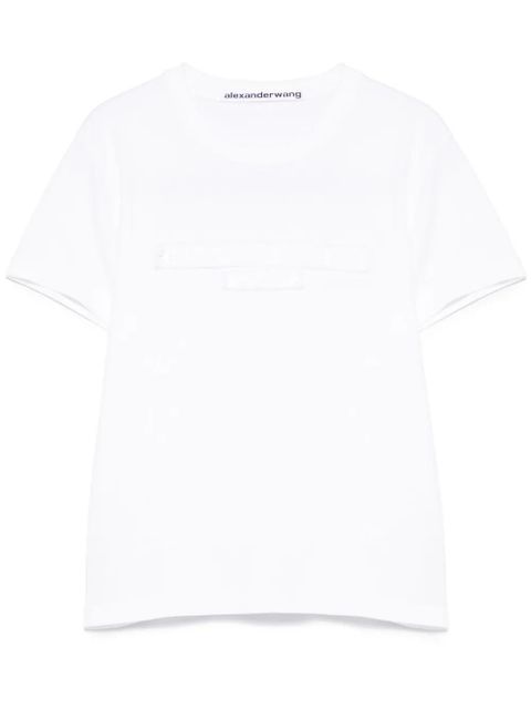 Alexander Wang logo-embossed T-shirt - White - zdjęcie produktu nr 1