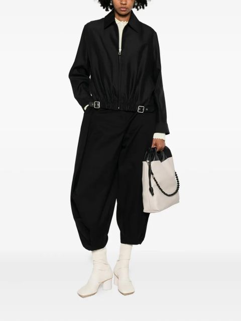 LOEWE buckle zip-fastening jacket - Black - zdjęcie produktu nr 2