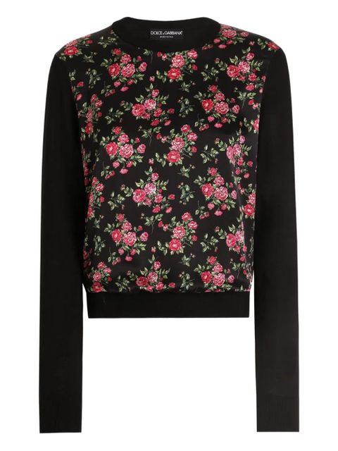 Dolce & Gabbana floral sweater - Black - zdjęcie produktu nr 1