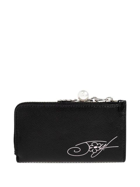 Marc Jacobs x Hattie Stewart flower-charm wallet - Black - zdjęcie produktu nr 2