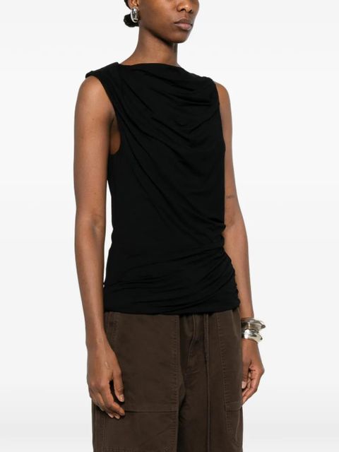 ENTIRE STUDIOS sleeveless draped top - Black