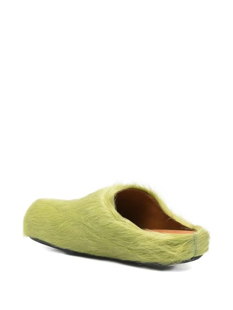 Marni Fussbett sabot mules - Green