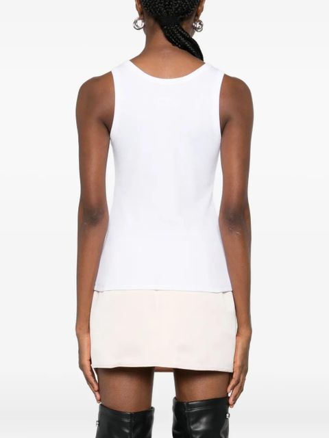 Versace safety-pin tank top - 1W000 OPTICAL WHITE