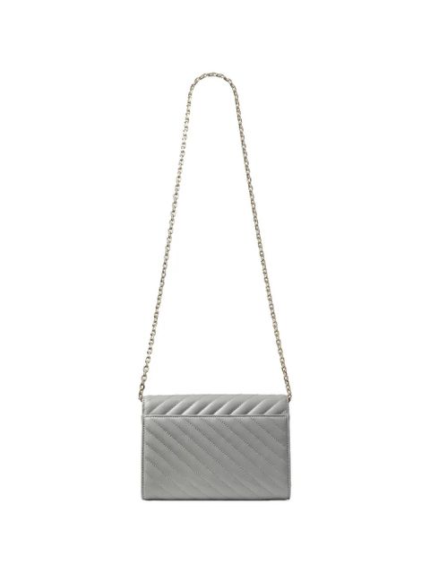 Jimmy Choo Curve quilted chain-strap clutch bag - Grey - zdjęcie produktu nr 2
