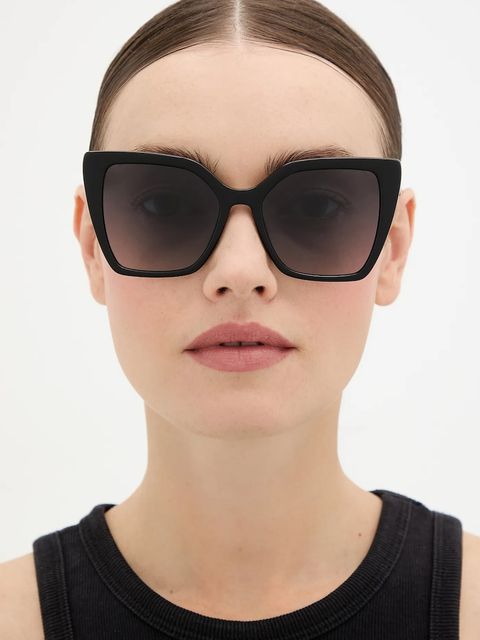 Love Moschino okulary przeciwsłoneczne damskie kolor czarny