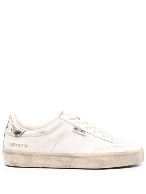 Golden Goose Soul Star distressed leather sneakers - Neutrals - zdjęcie produktu nr 1