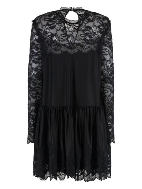 Rabanne floral-lace tiered dress - Black - zdjęcie produktu nr 2
