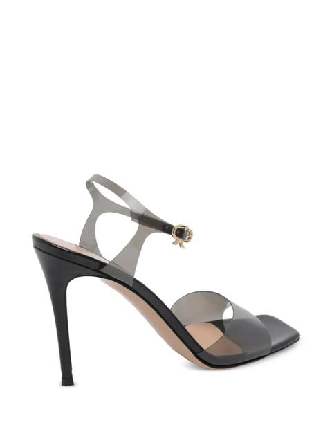 Gianvito Rossi square-toe heeled sandals - Grey