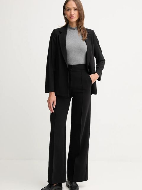 United Colors of Benetton marynarka kolor czarny jednorzędowa gładka 2962DW00H - zdjęcie produktu nr 2