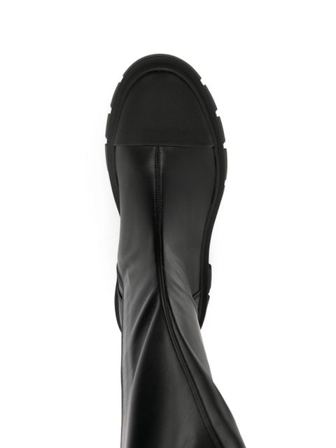 Moncler over-the-knee boots - Black
