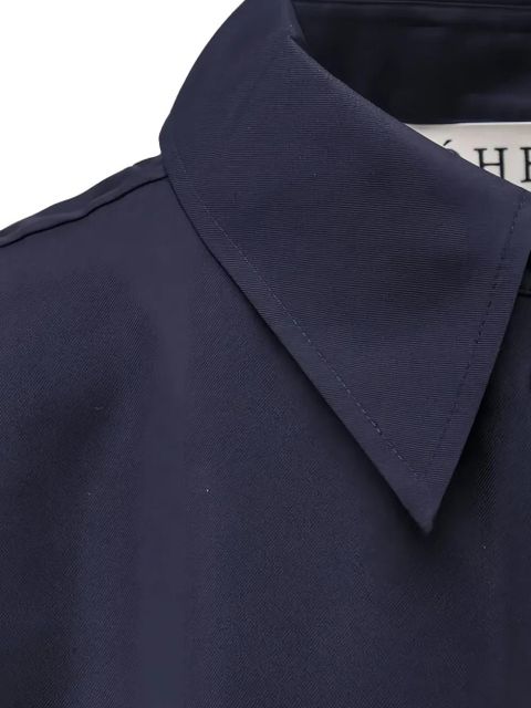 Róhe long silk shirt - Blue