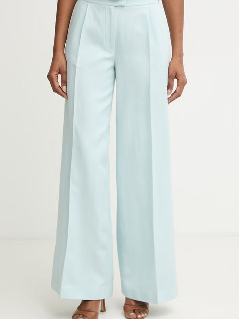 Marciano by Guess spodnie wide leg damskie z dodatkiem lnu JANE - zdjęcie produktu nr 1