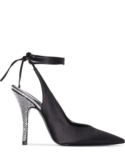 The Attico 105mm Venus embellished pumps - Black - zdjęcie produktu nr 1
