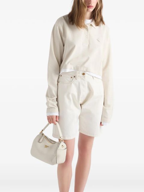 Prada old denim bermudas - White