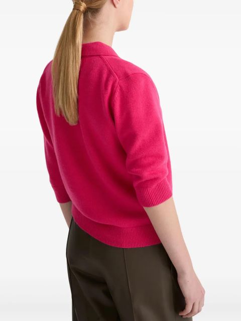 Yves Salomon knitted polo shirt - Pink
