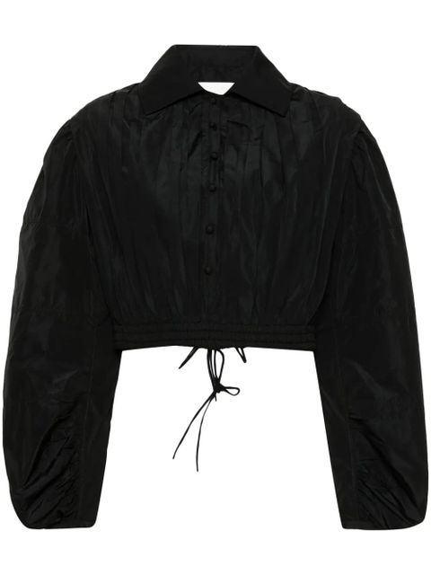 Jil Sander pleated blouse - Black - zdjęcie produktu nr 1