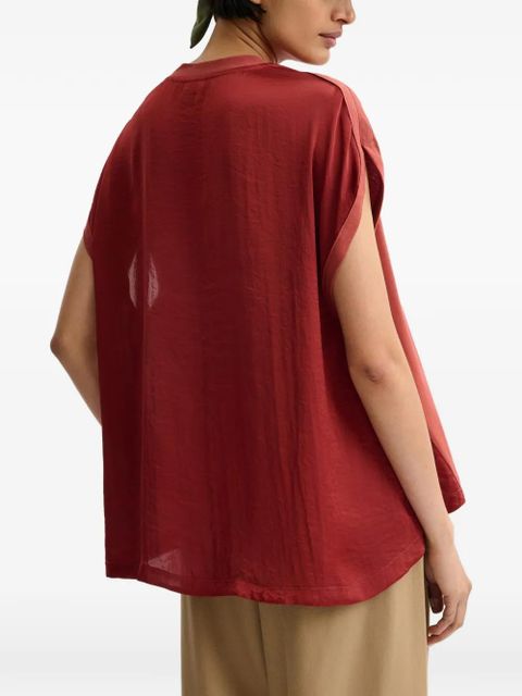 Essentiel Antwerp cap-sleeve T-shirt - Red