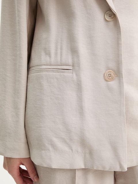 Answear.LAB marynarka i spodnie damski kolor beżowy