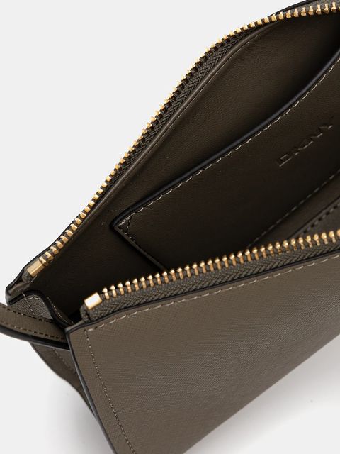 Dkny torebka skórzana kolor zielony R433YG57