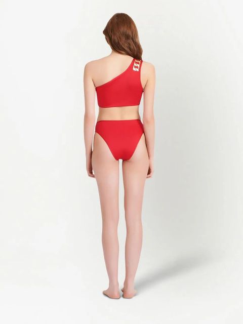 Balmain chain link print bikini set - Red