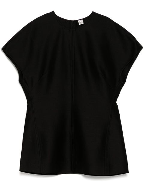 TOTEME zip fastening top - Black - zdjęcie produktu nr 1