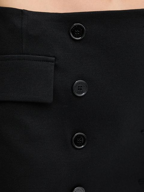 Patrizia Pepe spódnica kolor czarny mini ołówkowa 8G0497 A025