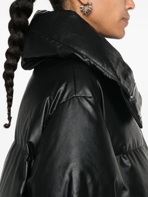 MM6 Maison Margiela Signature single-stitch coat - Black