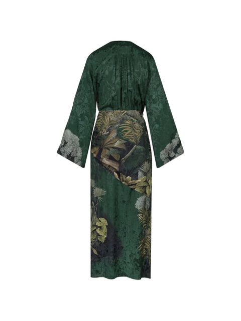 Johanna Ortiz New Ollantay floral-jacquard midi dress - Green - zdjęcie produktu nr 2