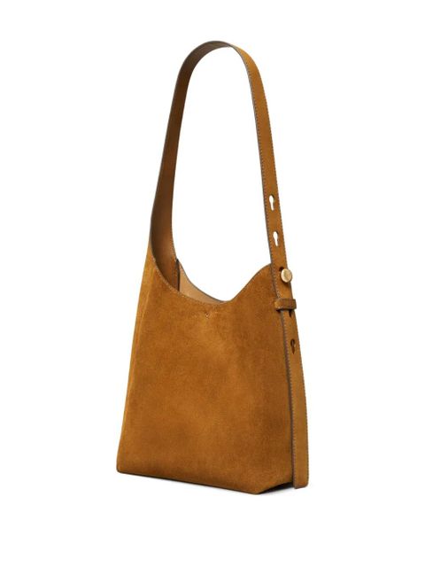 Tory Burch small Romy suede tote bag - Brown