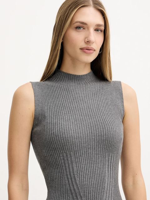 Guess sukienka JULIA kolor szary maxi dopasowana W5BK23 Z3OW2