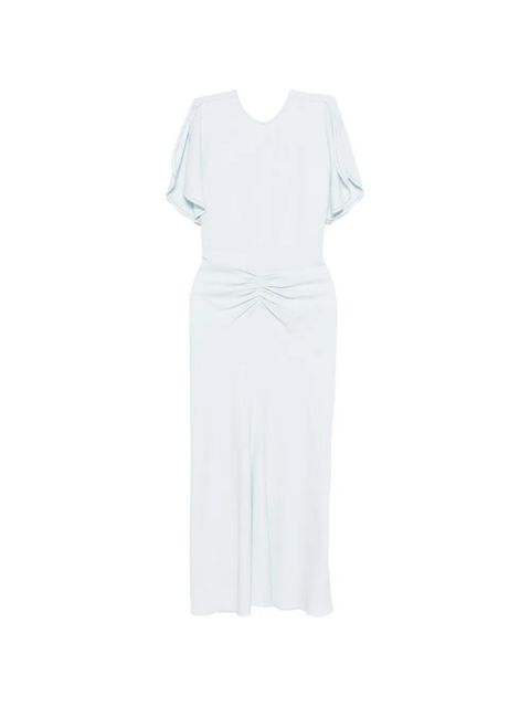 Victoria Beckham draped midi dress - Blue - zdjęcie produktu nr 1