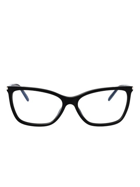Saint Laurent Eyewear rectangle-frame glasses - Black - zdjęcie produktu nr 1