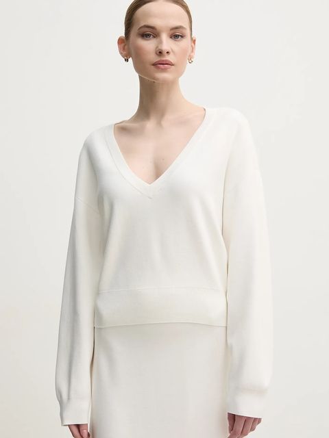 OUI sweter damski kolor biały 91125 - zdjęcie produktu nr 1