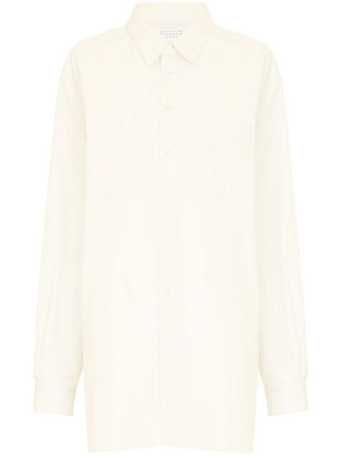 Maison Margiela oversized cotton shirt - Neutrals - zdjęcie produktu nr 1