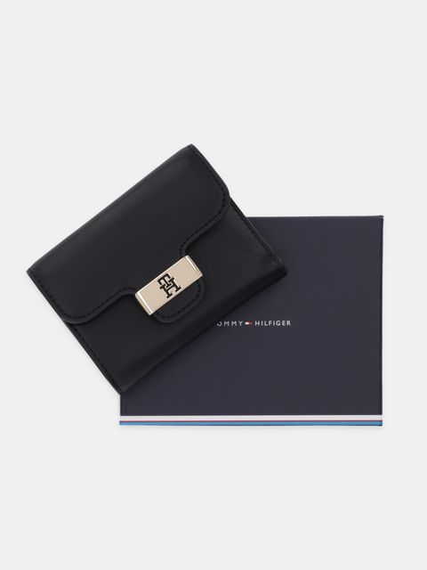 Tommy Hilfiger portfel damski kolor czarny AW0AW18034