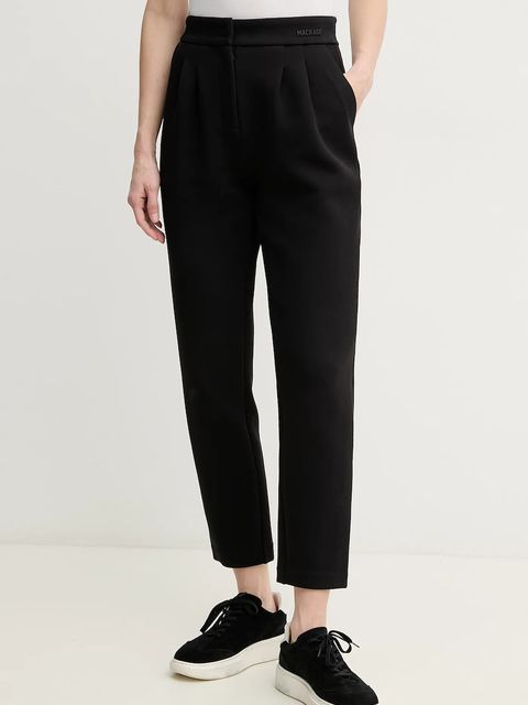 MACKAGE spodnie damskie kolor czarny fason cygaretki high waist MARIANA - zdjęcie produktu nr 1
