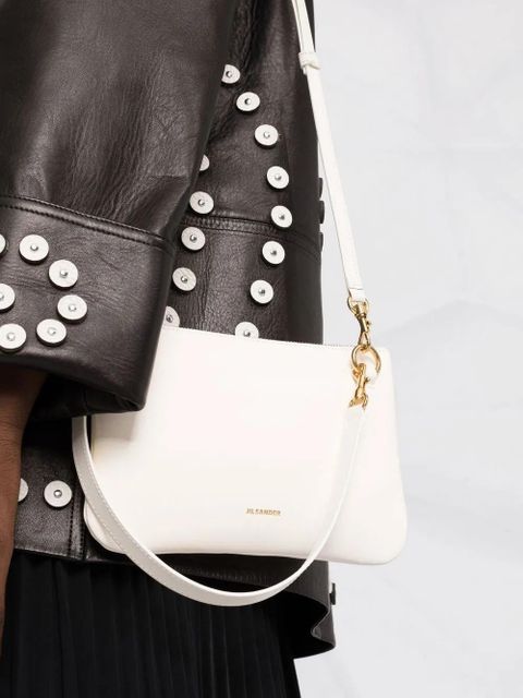 Jil Sander medium leather crossbody bag - Neutrals