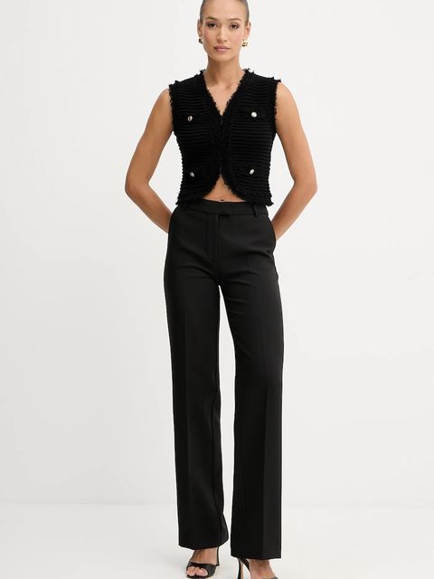 Guess kamizelka MALINA kolor czarny jednorzędowa W5YR58 Z0201