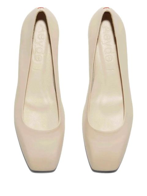 Aeyde leather ballerina shoes - Neutrals