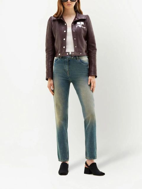 Courrèges Reedition vinyl jacket - Purple