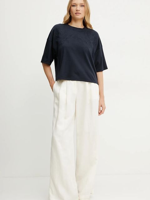 BOSS spodnie z domieszką lnu - zdjęcie produktu nr 2