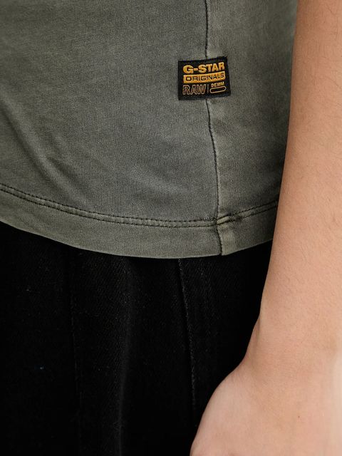 G-Star t-shirt bawełniany damski kolor zielony D24533-B059