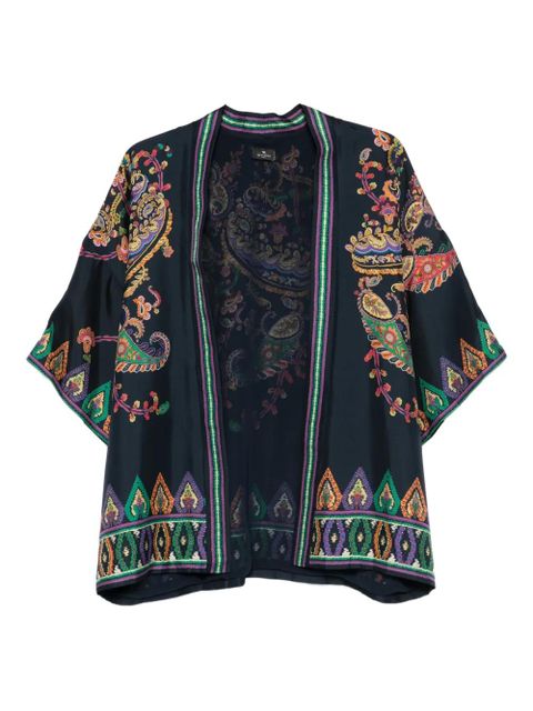 ETRO paisley trim jacket - Blue - zdjęcie produktu nr 1