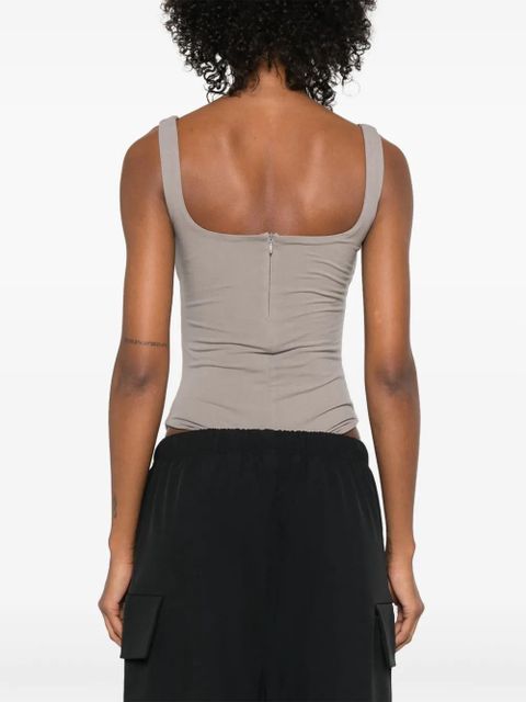 ENTIRE STUDIOS square-neck bodysuit - Grey