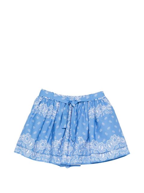 Maje bandana-print tiered short - Blue - zdjęcie produktu nr 1