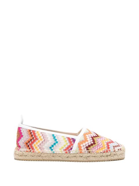 Missoni chevron-pattern espadrilles - White - zdjęcie produktu nr 1