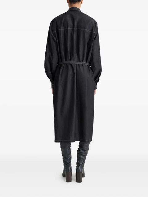 LEMAIRE asymmetrical-panel shirt dress - Grey - zdjęcie produktu nr 2