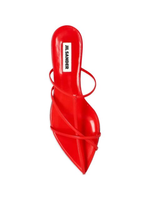 Jil Sander strappy flat sandals - Red - zdjęcie produktu nr 2