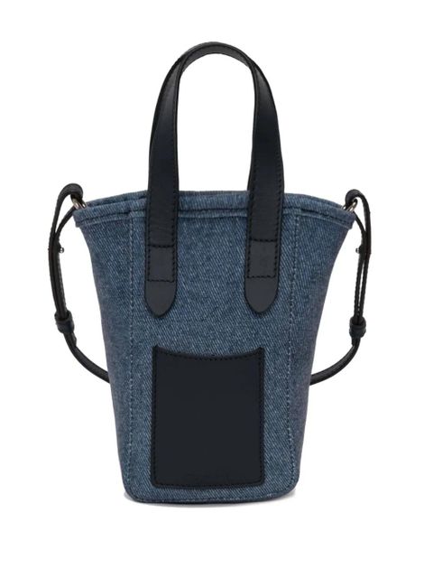 JW Anderson mini Belt denim tote bag - Blue