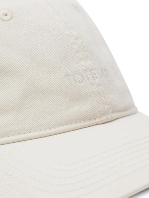 TOTEME logo-embroidered cap - Neutrals